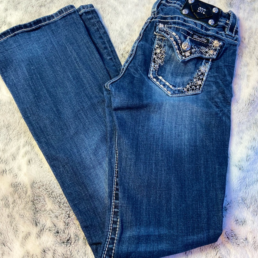 Miss me jeans boot cut , worn once and in good shape
